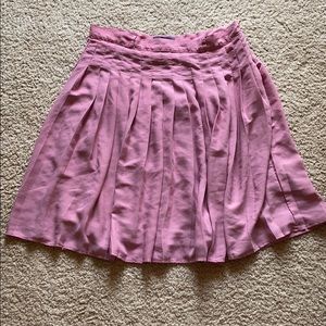 Modcloth Pleated Pink Skirt